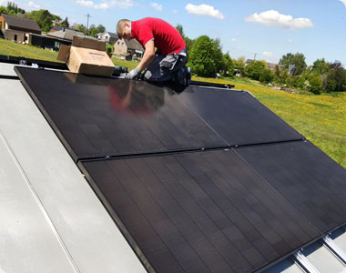 installatie van zonnepanelen